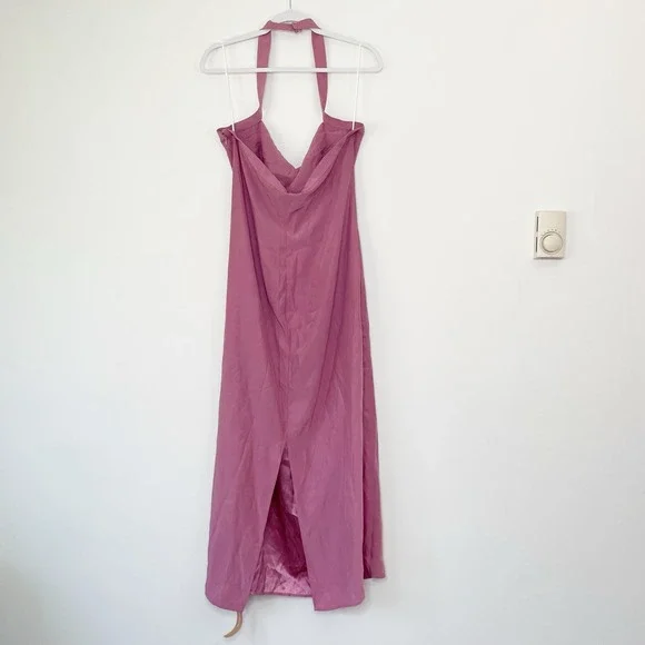 NWT Reformation Pink Silk Midi Dress - Picture 3 of 11